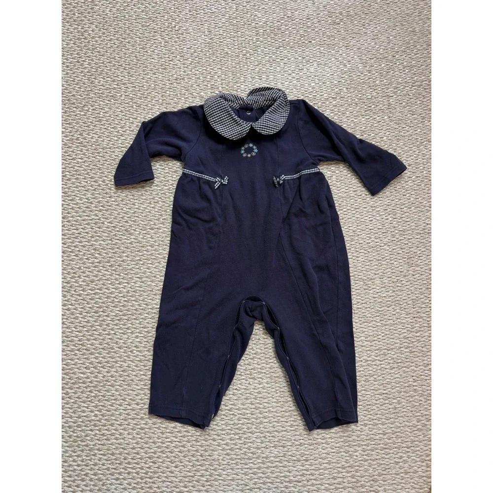 Gymboree vintage rainbow tag romper jumper nautical 18-24 Months 90's Y2K